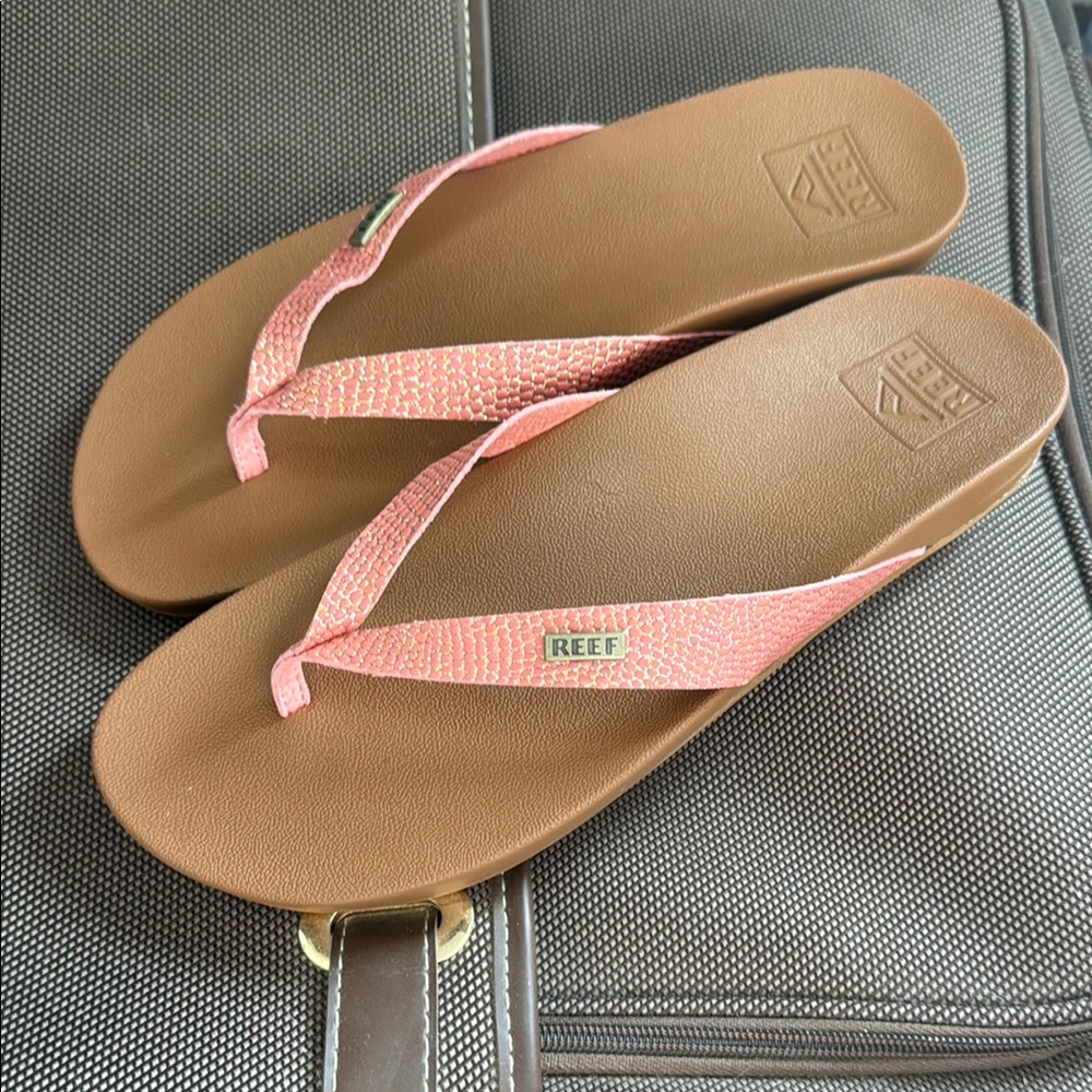 Reef Pink and Brown Women's Sandals